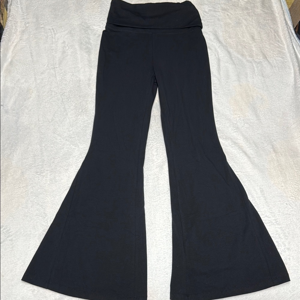 Aerie Foldover HI-Rise flare leggings